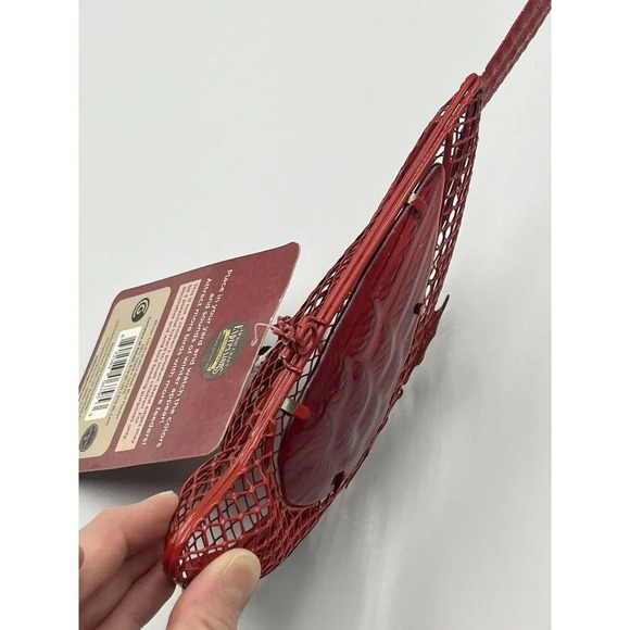 Cardinal Bird Feeder NWT Yard Ornament Winter Red/Hinged/bird Seed/Tree/Glitter - Picture 11 of 16